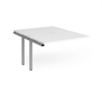 Adapt add on units back to back 1200mm x 1600mm - silver frame and white top