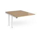 Adapt add on units back to back 1200mm x 1600mm - white frame and oak top