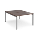Adapt starter units back to back 1200mm x 1600mm - silver frame and walnut top