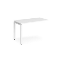 Adapt add on unit single 1200mm x 600mm - white frame and white top
