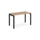 Adapt single desk 1200mm x 600mm - black frame and beech top