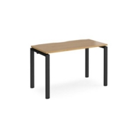 Adapt starter unit single 1200mm x 600mm - black frame and oak top