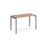 Adapt starter unit single 1200mm x 600mm - silver frame and beech top