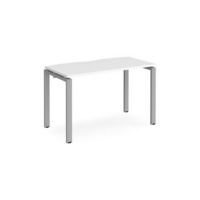 Adapt starter unit single 1200mm x 600mm - silver frame and white top