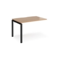 Adapt add on unit single 1200mm x 800mm - black frame and beech top