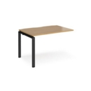 Adapt add on unit single 1200mm x 800mm - black frame and oak top