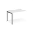 Adapt add on unit single 1200mm x 800mm - silver frame and white top