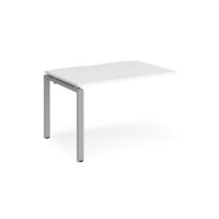 Adapt add on unit single 1200mm x 800mm - silver frame and white top