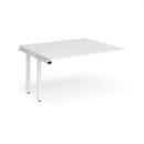 Adapt add on units back to back 1400mm x 1200mm - white frame and white top