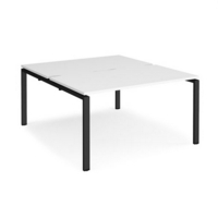 Adapt starter units back to back 1400mm x 1600mm - black frame and white top