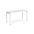 Adapt starter unit single 1400mm x 600mm - white frame and white top