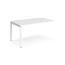 Adapt add on unit single 1400mm x 800mm - white frame and white top