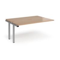 Adapt add on units back to back 1600mm x 1200mm - silver frame and beech top