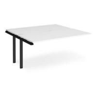 Adapt add on unit single 1600mm x 1600mm - black frame and white top
