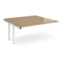 Adapt add on units back to back 1600mm x 1600mm - white frame and oak top