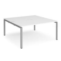 Adapt starter units back to back 1600mm x 1600mm - silver frame and white top