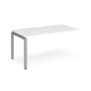 Adapt add on unit single 1600mm x 800mm - silver frame and white top