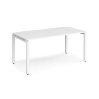 Adapt starter unit single 1600mm x 800mm - white frame and white top