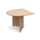 Arrow head leg radial extension table 1000mm x 1000mm - beech