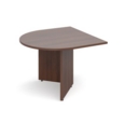 Arrow head leg radial extension table 1000mm x 1000mm - walnut