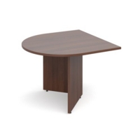 Arrow head leg radial extension table 1000mm x 1000mm - walnut