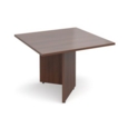 Arrow head leg square extension table 1000mm x 1000mm - walnut