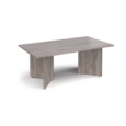 Arrow head leg rectangular boardroom table 1800mm x 1000mm - grey oak