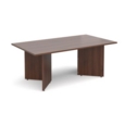Arrow head leg rectangular boardroom table 1800mm x 1000mm - walnut