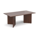 Arrow head leg rectangular boardroom table 1800mm x 1000mm - walnut