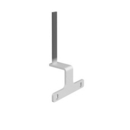 Screen bracket for the ends of back to back Adapt and Fuze desks - white
