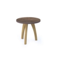 Enable coffee table with 500mm circular top and oak legs