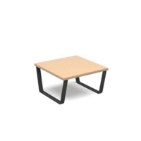 Encore modular coffee table with black sled frame - kendal oak
