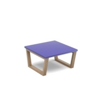 Encore modular coffee table with wooden sled frame