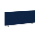 Straight desktop fabric screen 1000mm x 400mm - blue