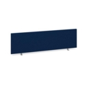 Straight desktop fabric screen 1400mm x 400mm - blue