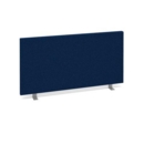Straight desktop fabric screen 800mm x 400mm - blue