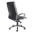 Florence high back executive chair - black leather faced