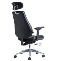 Franklin high back 24 hour task chair - black faux leather