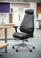 Franklin high back 24 hour task chair - black faux leather