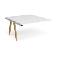 Fuze add on units back to back 1400mm x 1600mm - white frame and white top