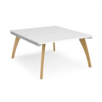 Fuze starter units back to back 1400mm x 1600mm - white frame and white top