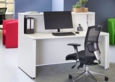 Gemini mesh task chair with no arms - black