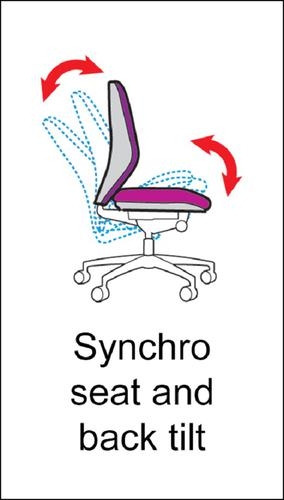 Gemini mesh task chair with no arms - black