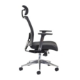 Gemini mesh task chair with adjustable arms and headrest - black