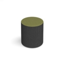 Groove modular breakout seating bubble - elapse grey body with endurance green top