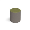 Groove modular breakout seating bubble - forecast grey body with endurance green top