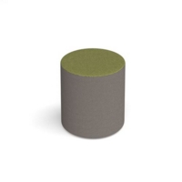 Groove modular breakout seating bubble - forecast grey body with endurance green top