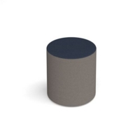 Groove modular breakout seating bubble - forecast grey body with range blue top