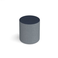 Groove modular breakout seating bubble - late grey body with range blue top