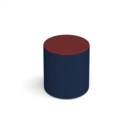 Groove modular breakout seating bubble - maturity blue body with extent red top